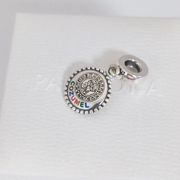 Pandora Cozumel Caribbean Island Exclusive Dangle Charm S925 Silver with box - Picture 8 of 9